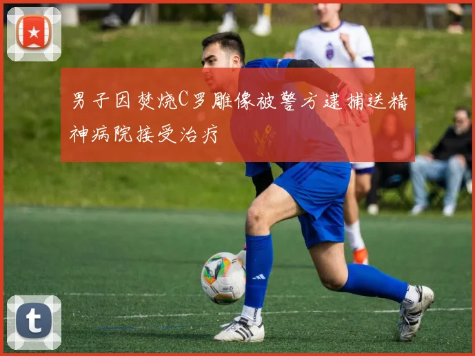 男子因焚烧C罗雕像被警方逮捕送精神病院接受治疗